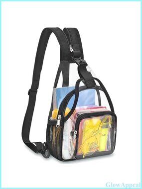 Mildbeer Convertible Clear Mini Backpack Sling Bag Stadium Approved